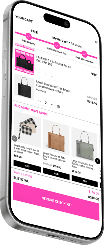 Unicorn upsell cart