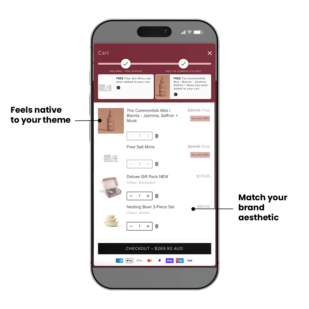Fully customisable to your brand